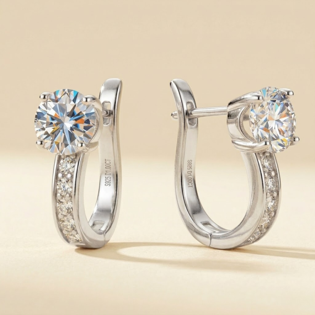 ÉCLAT | Pendientes Elegantes Channel | Oro