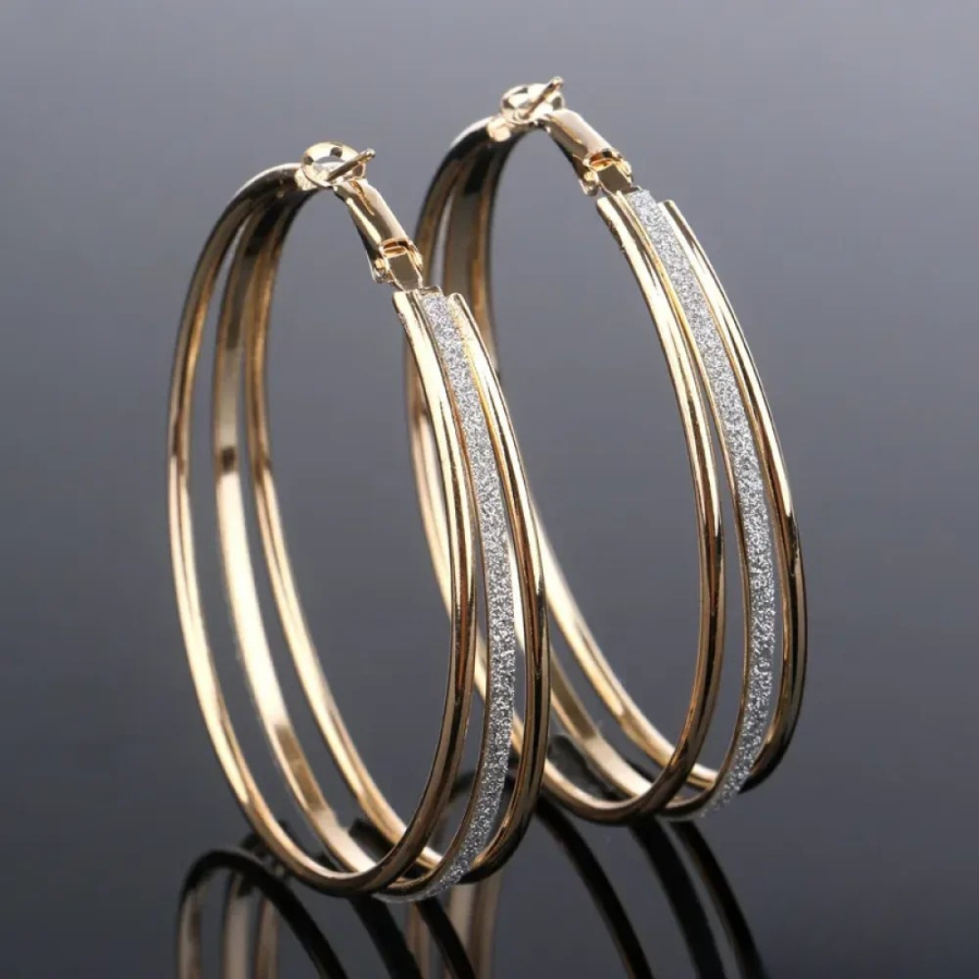 ÉCLAT | Aros Retro de Oro