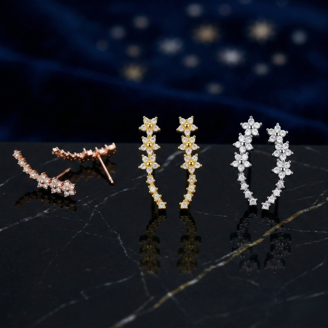 ÉCLAT | Pendientes Florales Elegantes