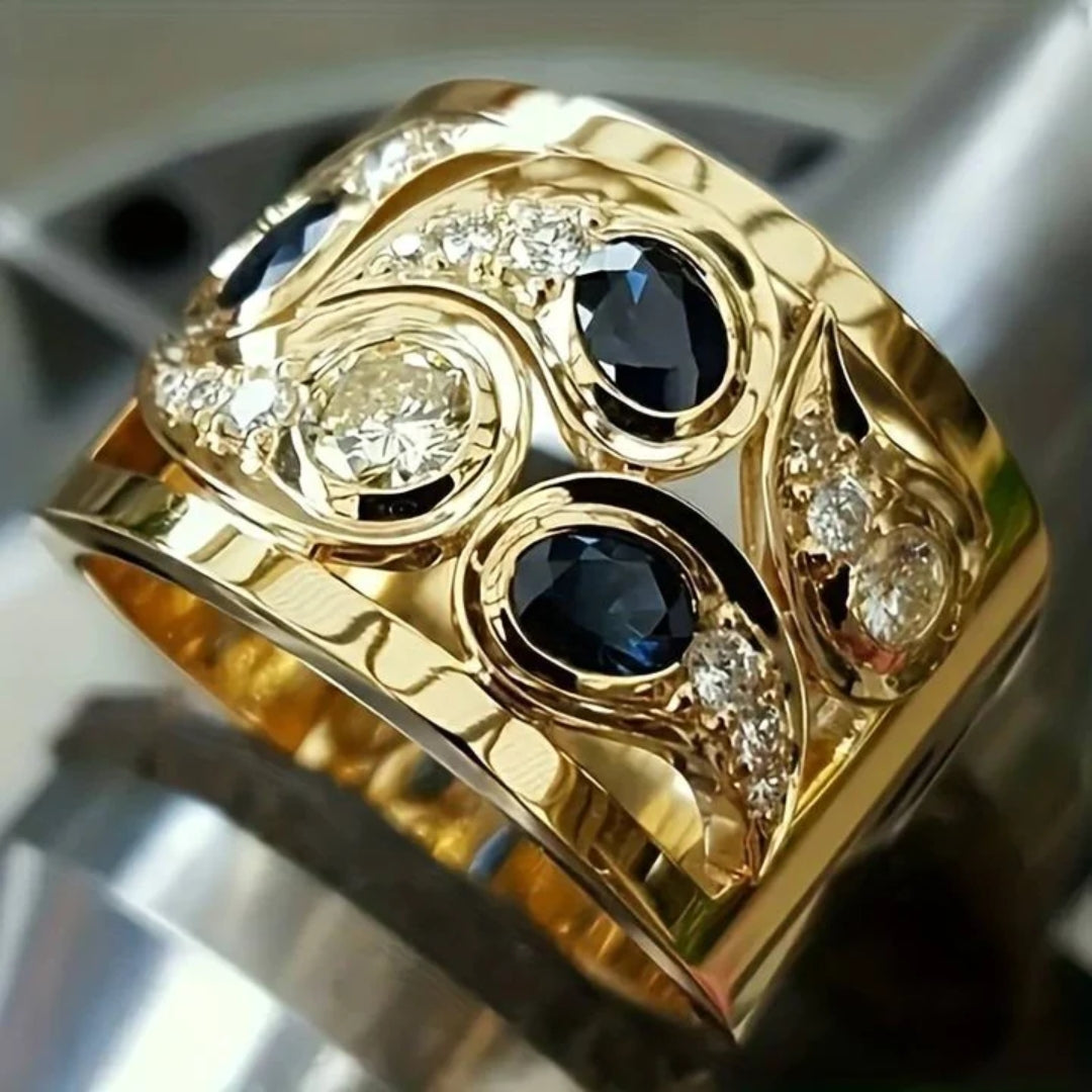 ÉCLAT | Anillo Vintage de Oro Brillante