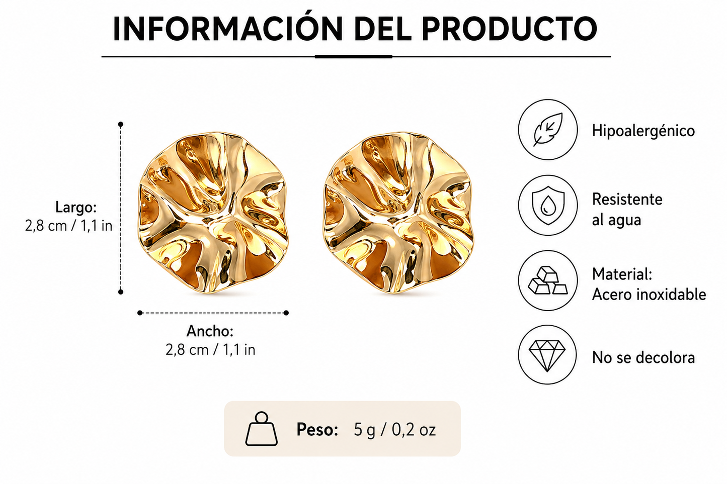 Pendientes Redondo