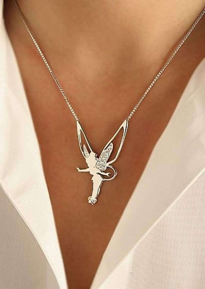 ÉCLAT | Collar Colgante Hada en Oro