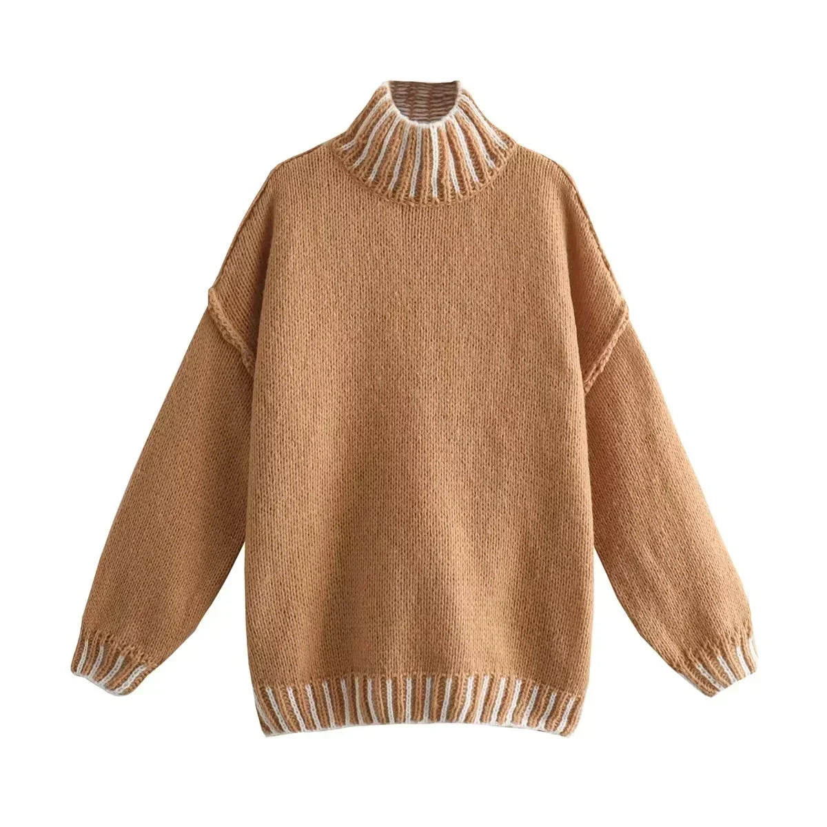 Karin - Jersey vintage con cuello alto