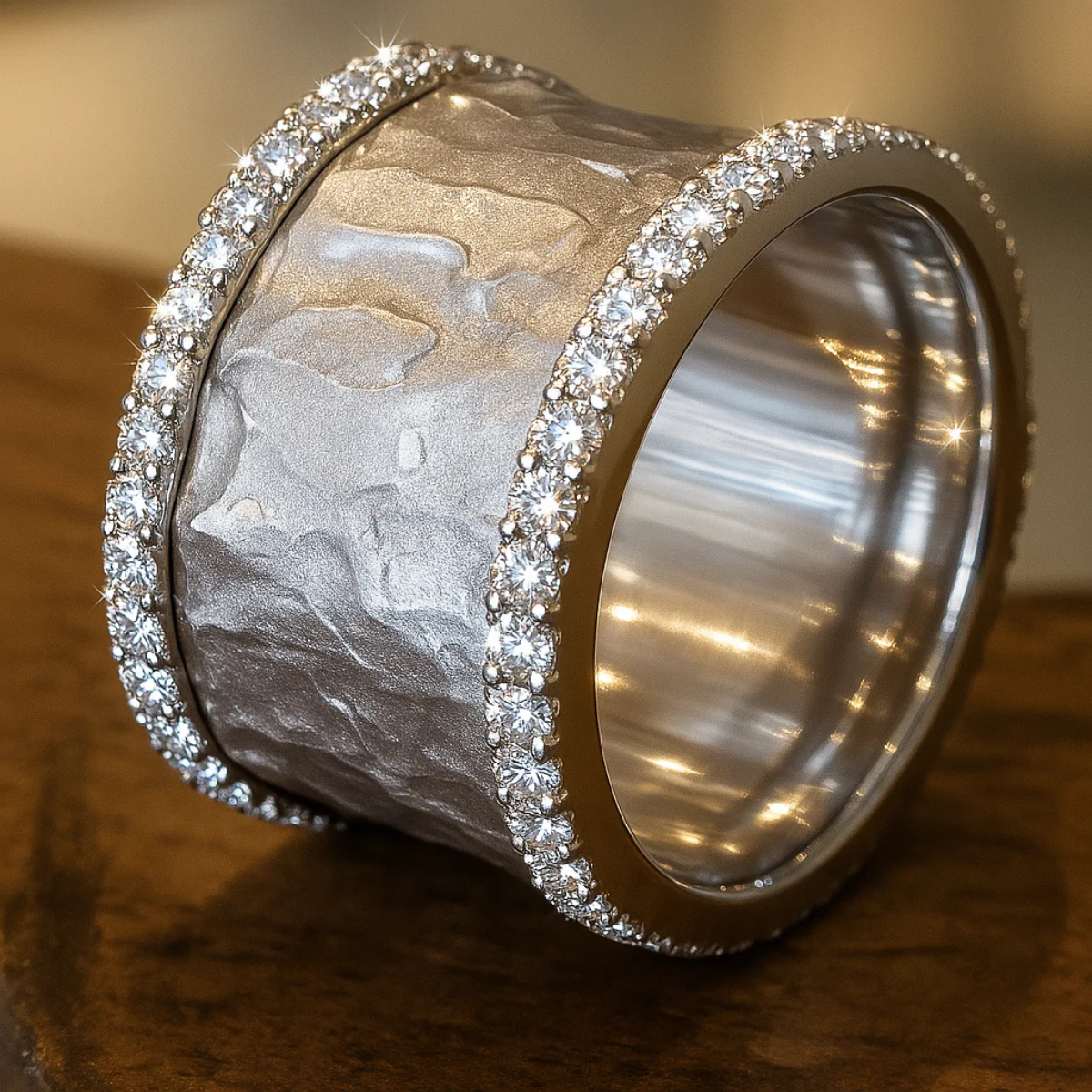 ÉCLAT | Anillo Vintage Plateado con Circonia