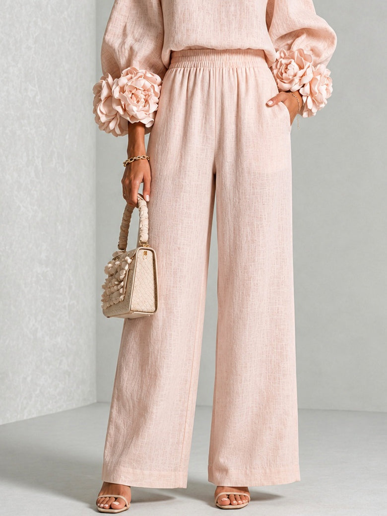 Eli™ | Conjunto elegante de dos piezas con mangas de flores