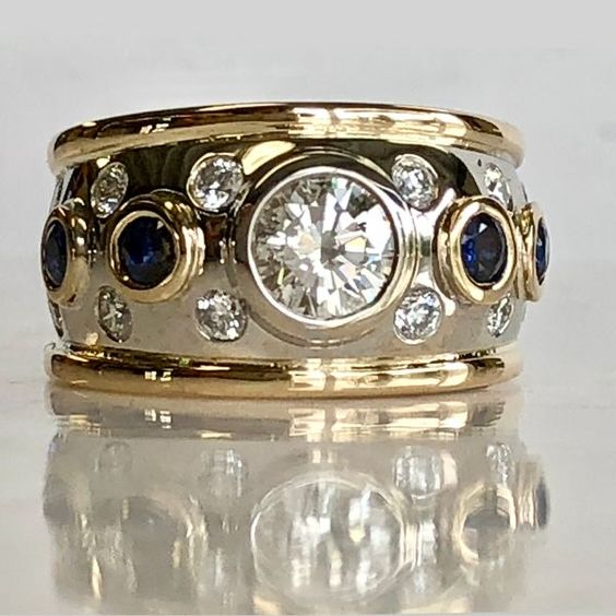 ÉCLAT | Anillo Vintage con Zirconia Incrustada en Oro