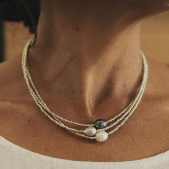 ÉCLAT | Collar Vintage de Perlas de Agua Dulce