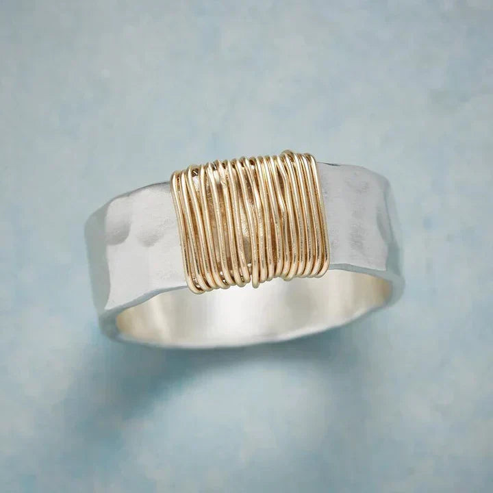 ÉCLAT | Anillo Vintage Atemporal de Oro y Plata