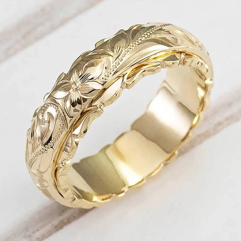 ÉCLAT | Anillo de Oro “Flor Antigua”