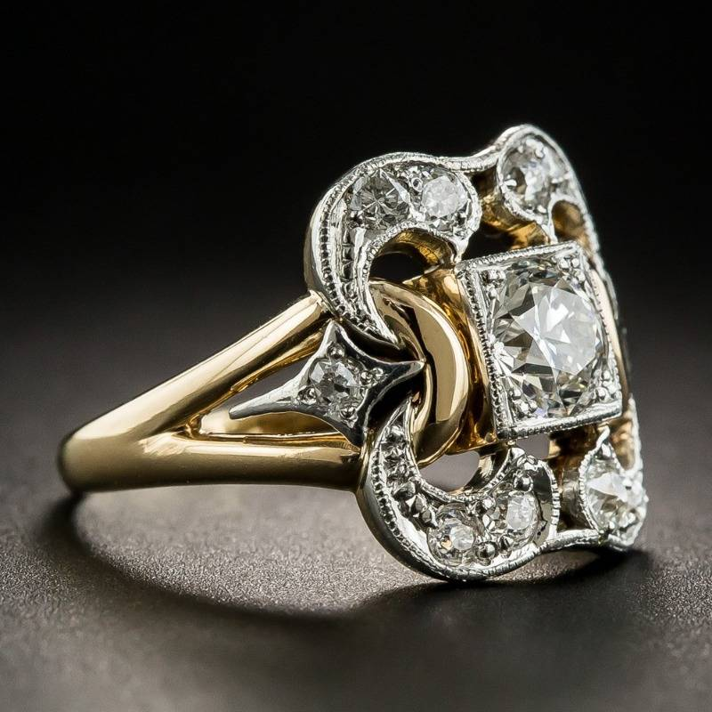 ÉCLAT | Anillo Vintage de Oro con Circonio