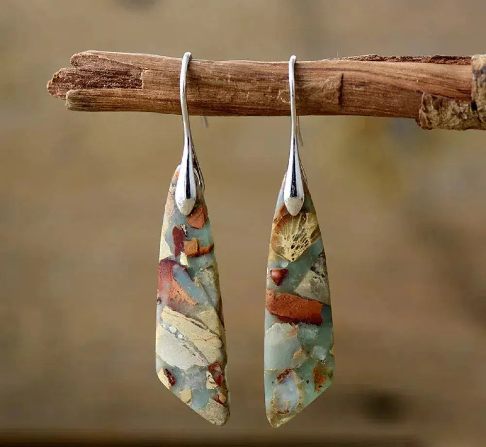 ÉCLAT | Pendientes vintage con piedras naturales