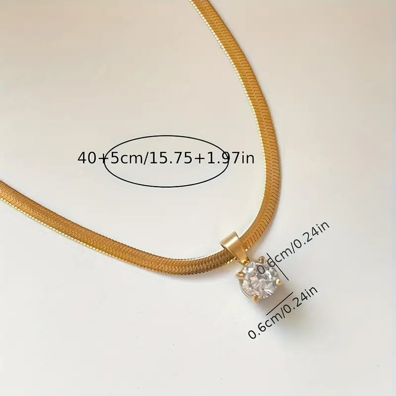 ÉCLAT | Collar Valentina Elegante | Oro