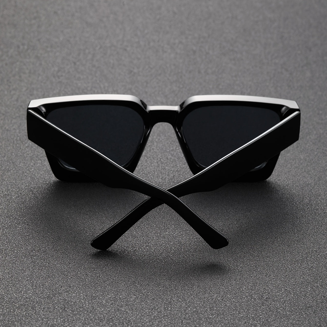 Gafas de sol para mujer blancas y grises - Montura cuadrada gruesa versátil estilo Y2K para hombre
