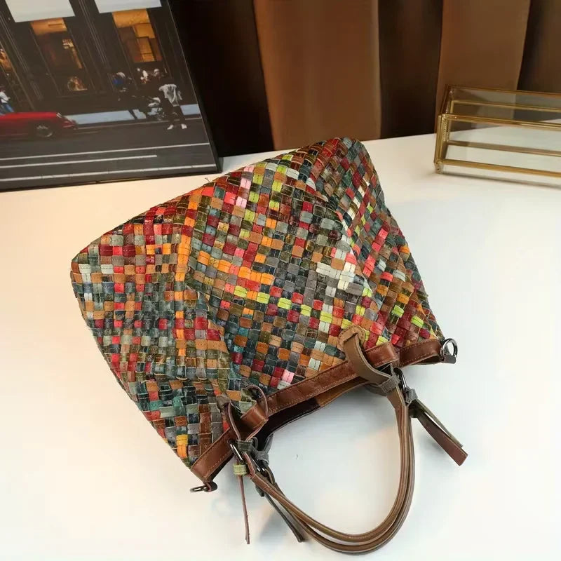 MEZTLI™ – Bolso Marina estilo patchwork