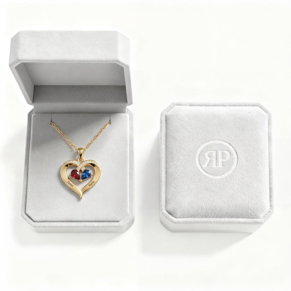 ÉCLAT | Name Necklace "Entwined Hearts"