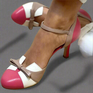 Sandalias Wunlisa en rosa, con tira al tobillo y lazo