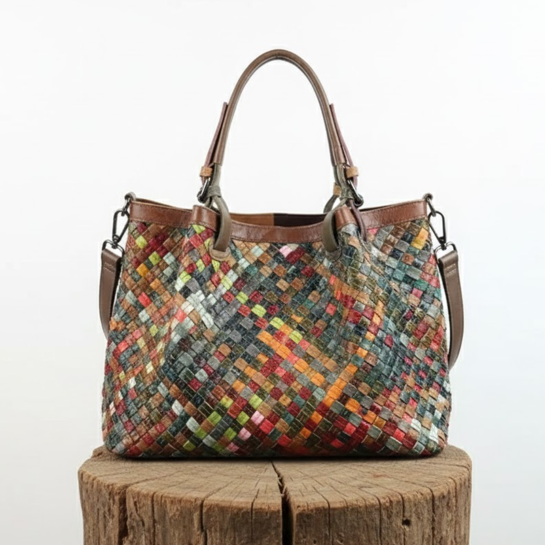 MEZTLI™ – Bolso Marina estilo patchwork