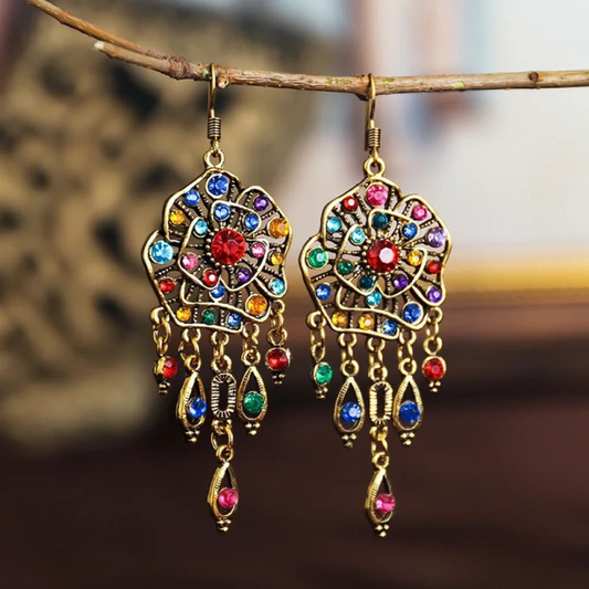 ÉCLAT | Pendientes Mandala Vintage Multicolor