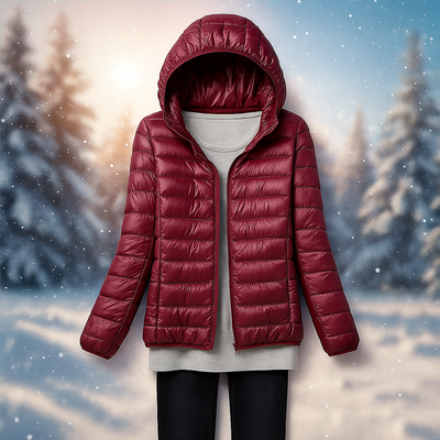 Chaqueta Nora en rojo vino