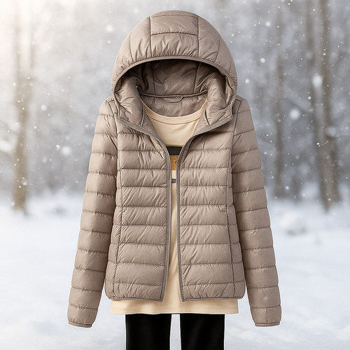 Cremallera frontal de la chaqueta Nora