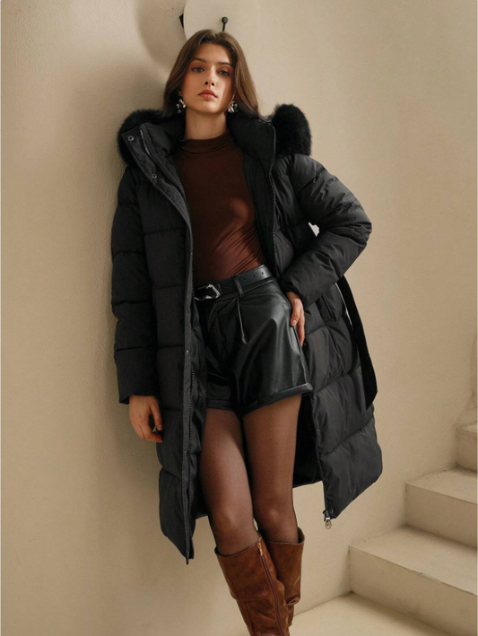 Abrigo largo para mujer acolchado - Lysandra