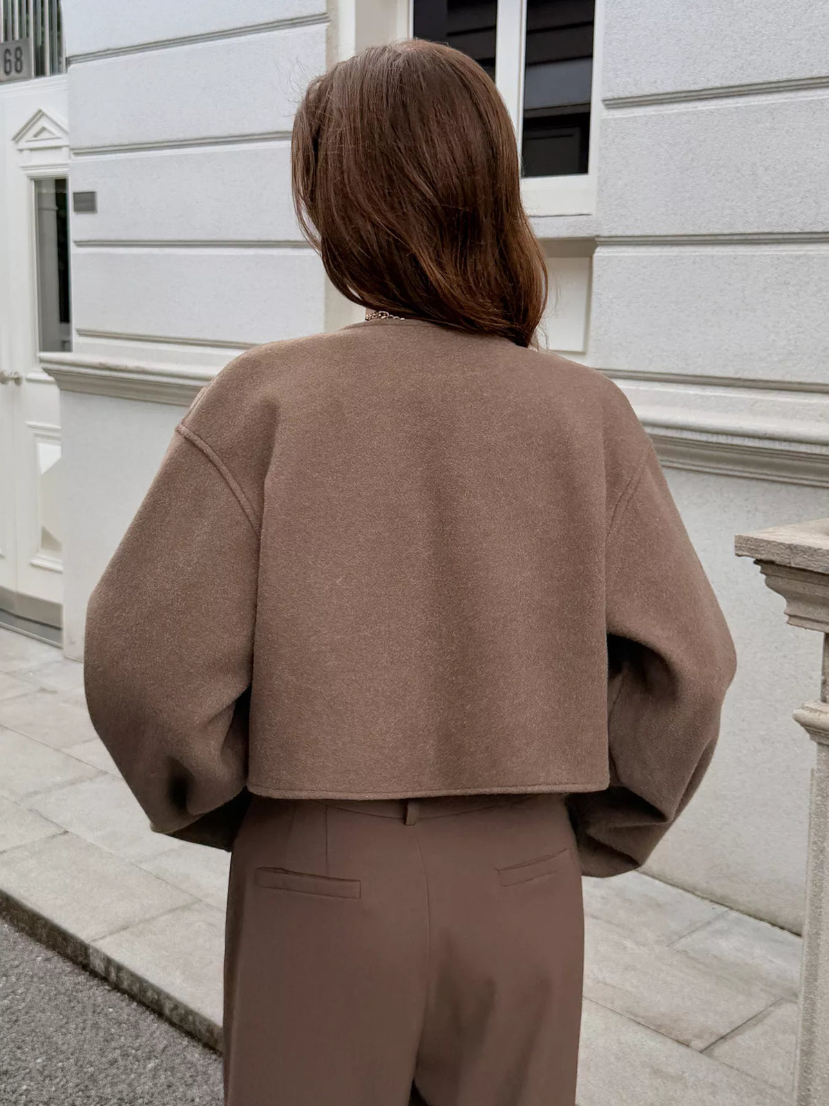 Chaqueta corta de lana para mujer - Sabrina