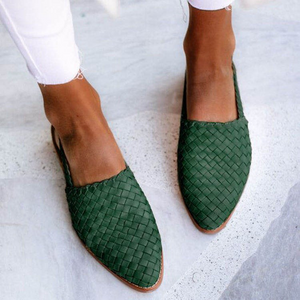Zapatos trenzados Bianca en verde