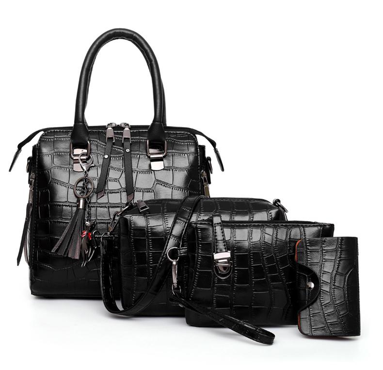 MEZTLI™ – Set Evelyn de 4 bolsos de cuero vegano
