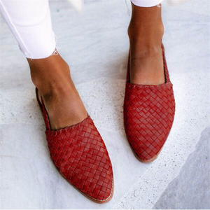 Zapatos trenzados Bianca en rojo