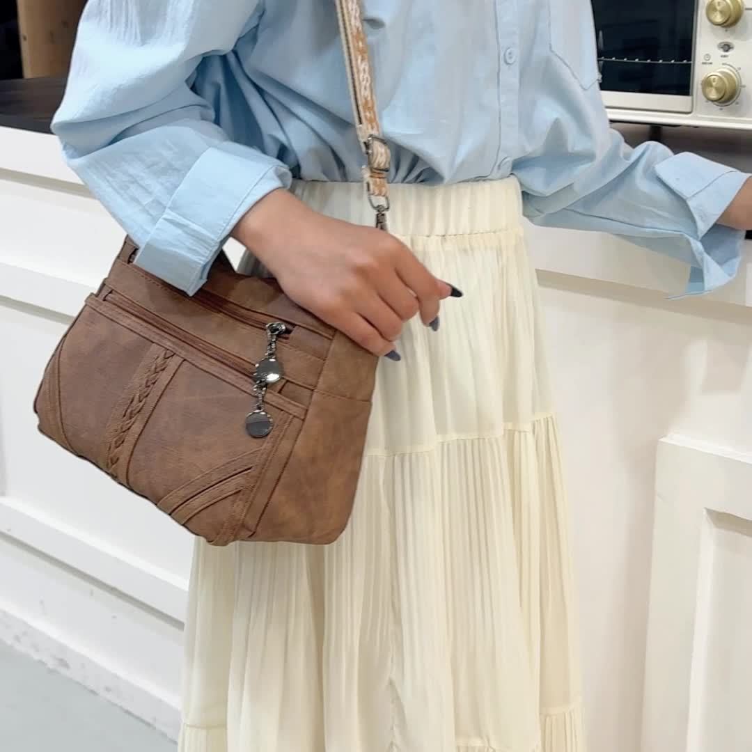 MEZTLI™ – Bolso Tessa de cuero vegano para el día a día