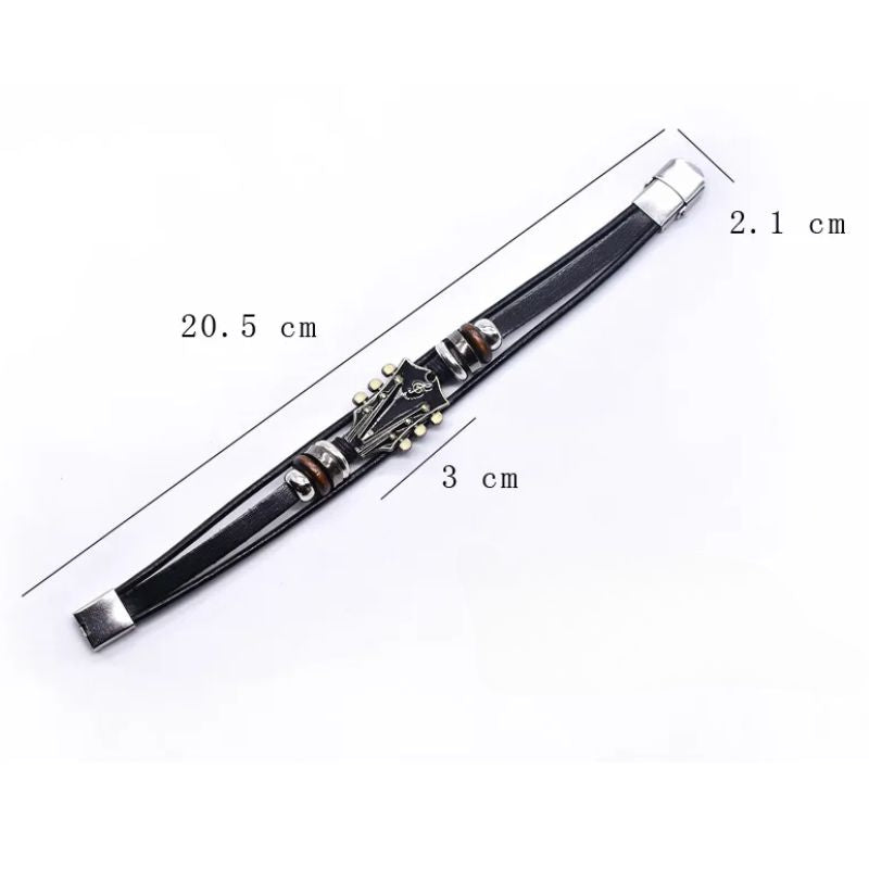 ÉCLAT | Pulsera de Cuero de Guitarra Hecha a Mano
