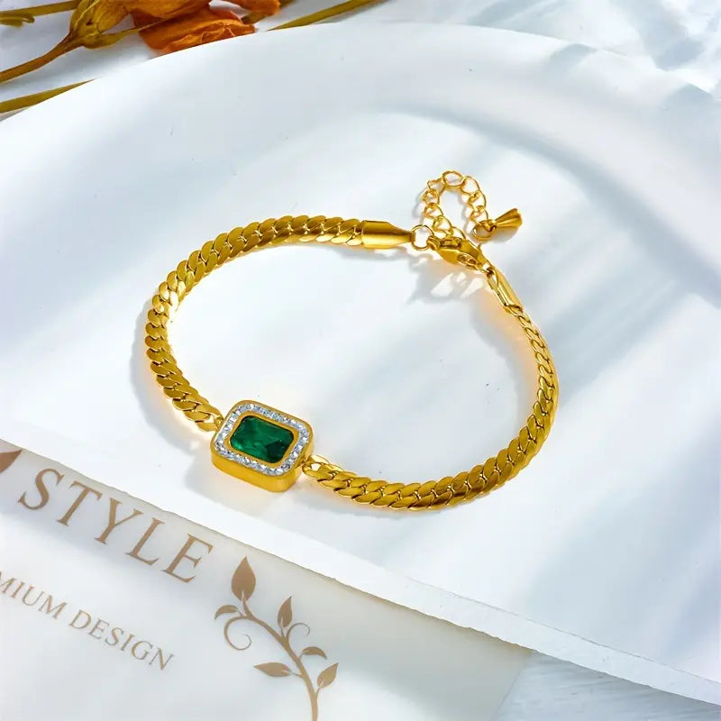 ÉCLAT | Pulsera Esmeralda Divina