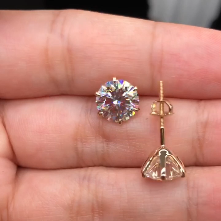 ÉCLAT | Pendientes Chic de Oro Blanco Tera