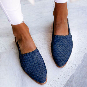 Zapatos trenzados Bianca en azul