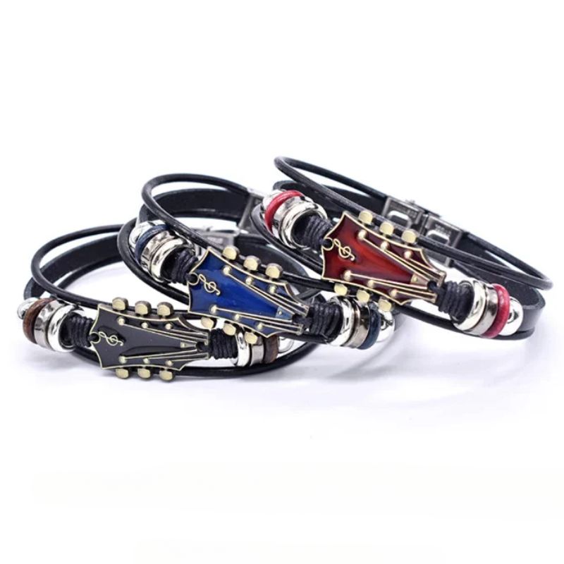 ÉCLAT | Pulsera de Cuero de Guitarra Hecha a Mano