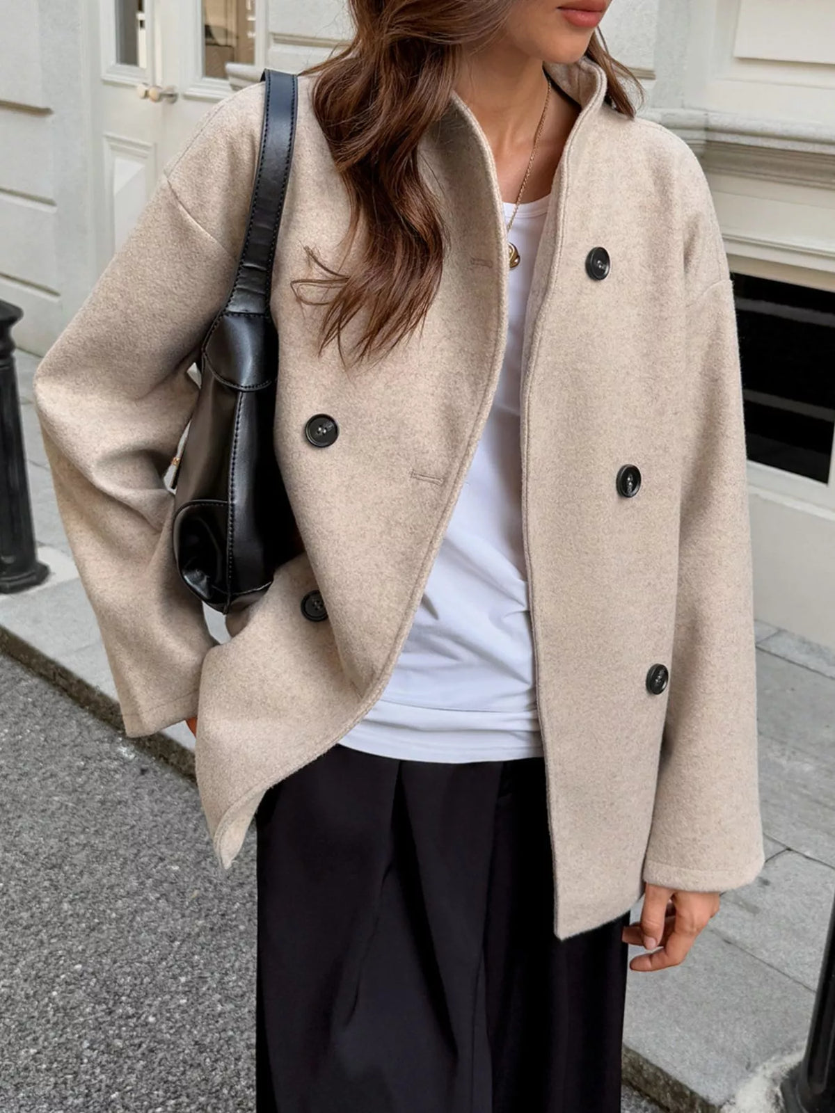 Chaqueta de lana suave para mujer - Enore