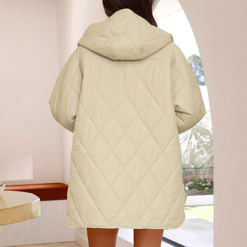 Capucha amplia de la chaqueta Yvianne vista por detrás
