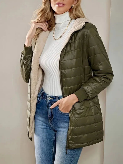 Forro polar de la chaqueta Carole en verde