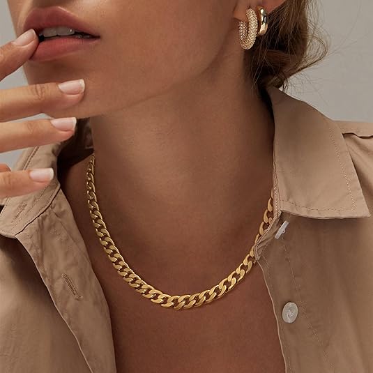 ÉCLAT | Collar Grueso de Eslabones Cubanos