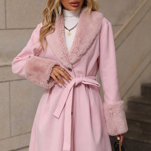 Abrigo Aveline en rosa