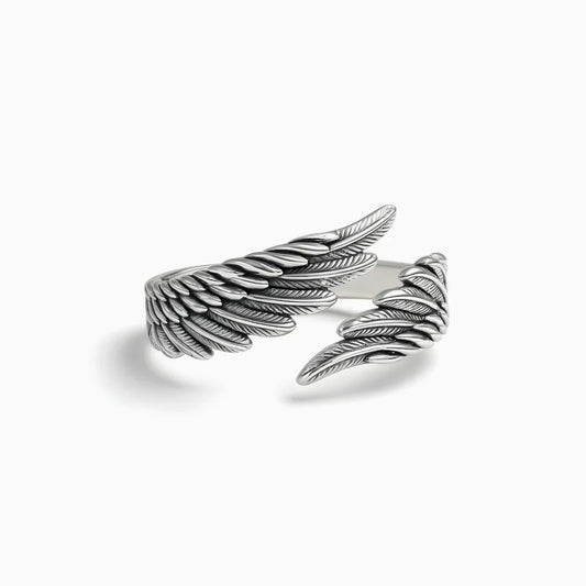 ÉCLAT | Alas De Ángel™ | Anillo Personalizado y Ajustable Con Nombre