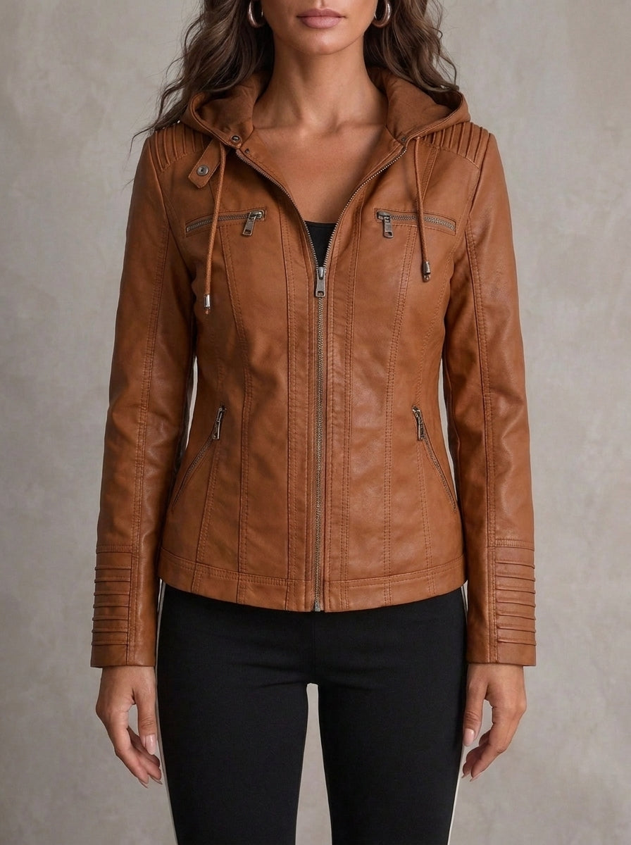 Nella | Chaqueta efecto piel resistente y elegante