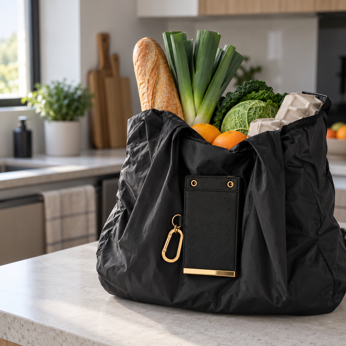 Bolso plegable que cabe en tus llaves