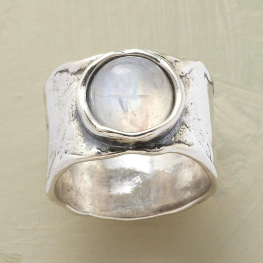 ÉCLAT | Anillo Boho de Piedra Lunar