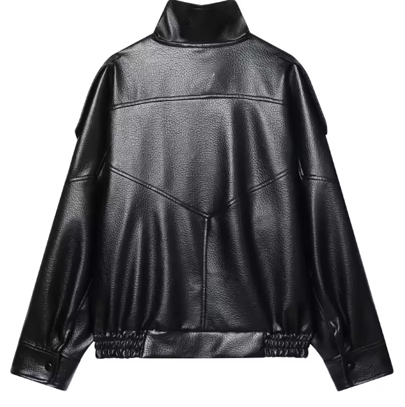 Zoe | Cazadora efecto piel oversize