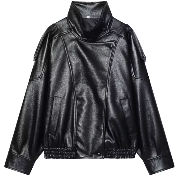 Zoe | Cazadora efecto piel oversize