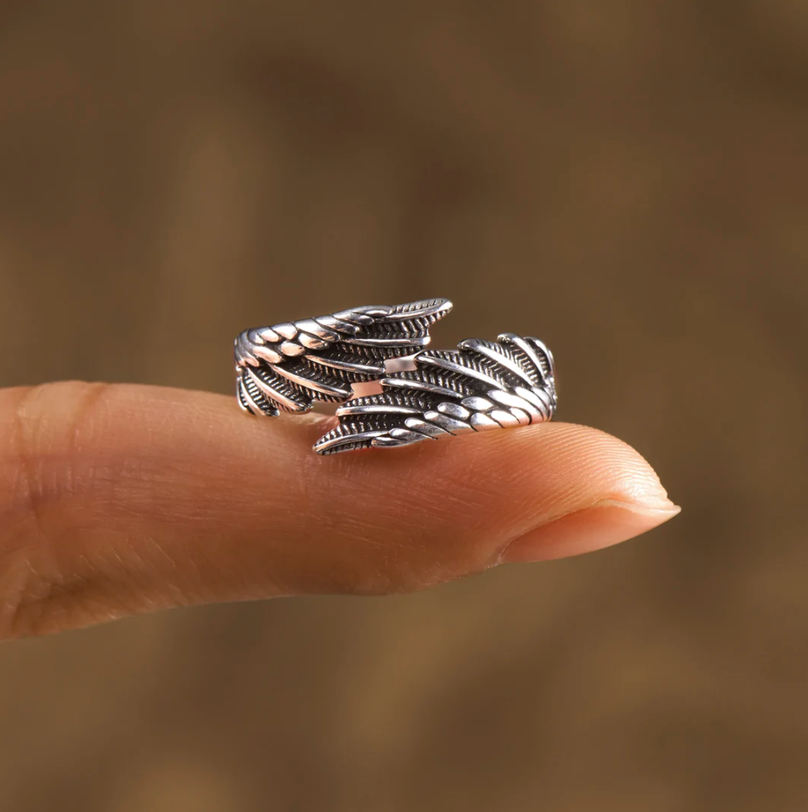 ÉCLAT | Alas De Ángel™ | Anillo Personalizado y Ajustable Con Nombre