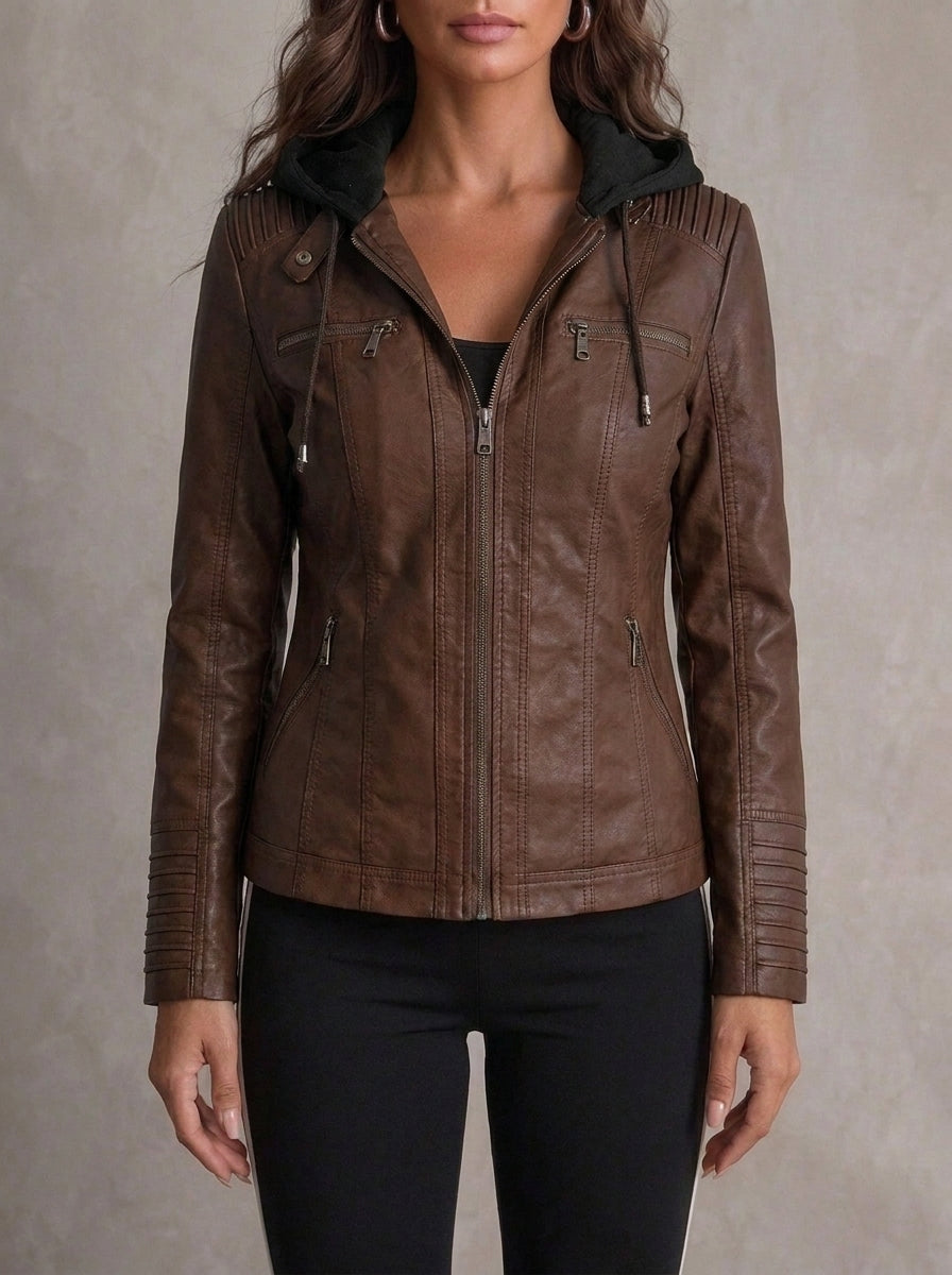 Nella | Chaqueta efecto piel resistente y elegante