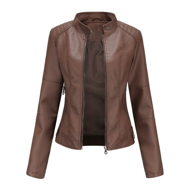Gemma - Chaqueta Épica de Cuero para Dama