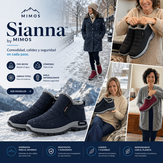Sianna-Botines Impermeables Acolchados